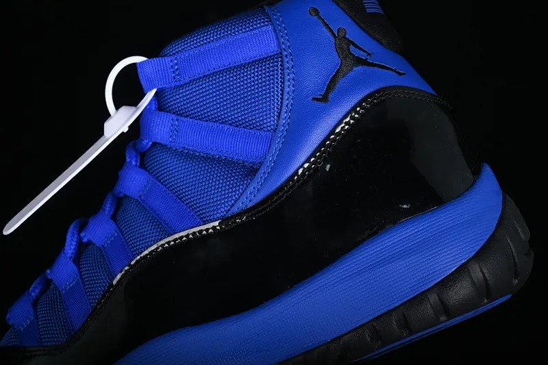 All categories Air Jordan Jordan series basketball shoes Air Jordan 11 Air Jordan 11 Retro AJ11 Joe 11 black and blue high-top basketball shoes CT8012-400
